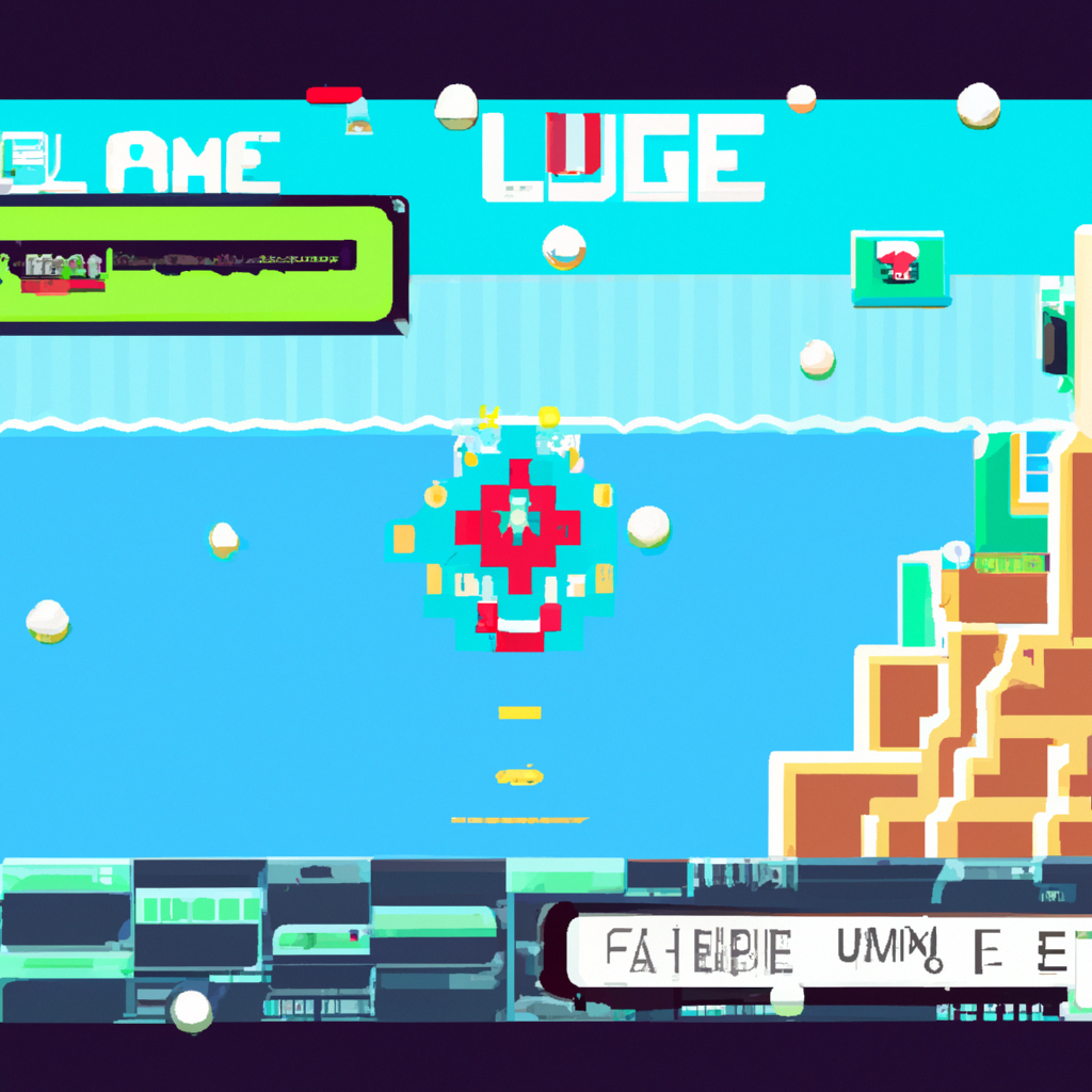 Screenshot: pixel puzzle level